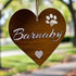 Personalised Large Love Heart - Rustic Rusted Garden Sign
